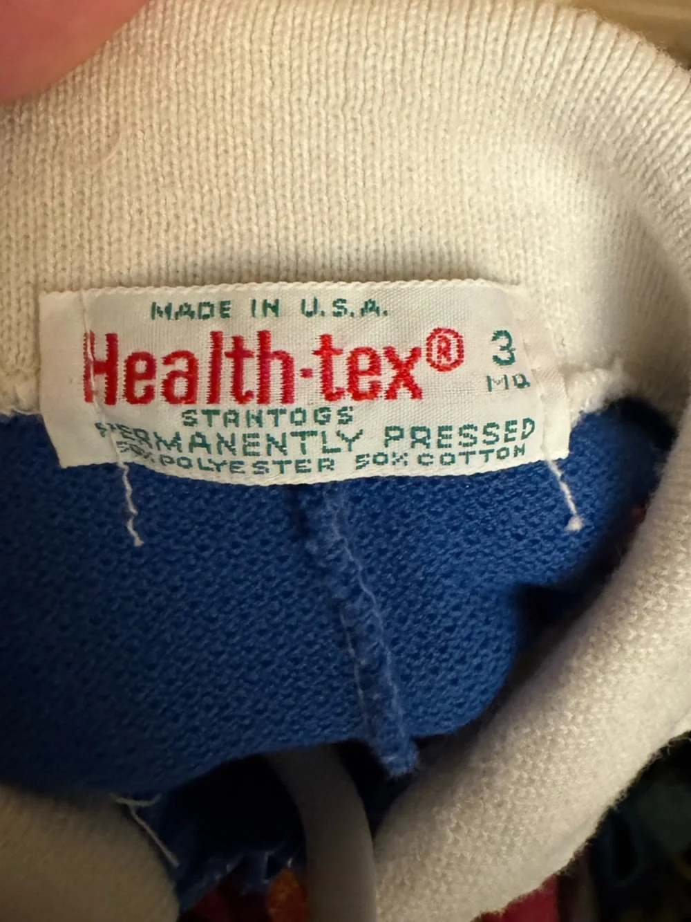 Vintage Healthtex 3 Months Daisy Floral Sunhat Romper Colorful Retro Novelty